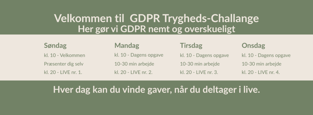 Velkommen til GDPR Trygheds-Challange